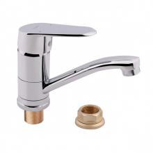 Смеситель для кухни с коротким изливом (крепление гайка)