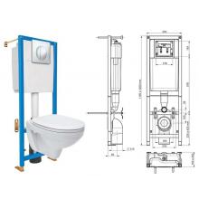 Инсталляция подвесного унитаза HydraBerg 040331