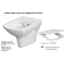 Крышка - сиденье для унитаза Cersanit Carina Clean on