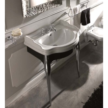 База черная под 73 раковину на хром. ножках  RETRO KERASAN 7362к2