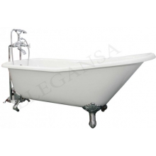 Чугунная ванна  ELEGANSA "SCHALE CHROME" 1700*750*480