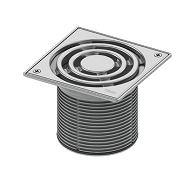 Декоративная решетка 150 мм с фиксаторами с монтажным элементом TECE 366 00 10