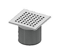 Декоративная решетка quadratum 150 мм с монтажным элементом TECE 366 00 08