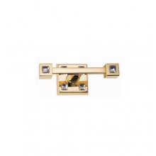 Двойной крючок с кристаллами Swarovski Rotpunkt RP-3506-72-030-2 24K Gold