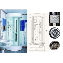 Гидромассажная душевая кабина Sanplast KNO4/CO-S-100-HP