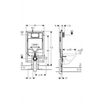 Geberit Duofix толщ.8см монт.рама up 720  111.726.00.1