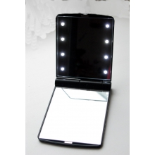 Карманное косметическое зеркало с подсветкой на светодиодах Rotpunkt PC-8529-black