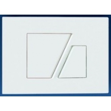 Клавиша хром матовая 2-х режимная Sanit 16 707 93