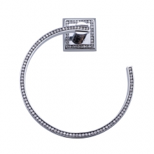 Кольцо для полотенца с кристаллами Swarovski Rotpunkt RP-3510-75-005 Chrome