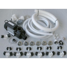 Комбинированная система донного гидро+аэромассажа (мэджик форсунки), пневматическое управление АКВАТЕК