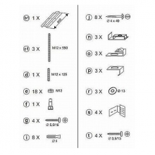 Крепление передней панели Ravak Evolution B2H000000N