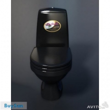 Крышка-сидение для унитаза OSCAR 90 черная с микролифтом