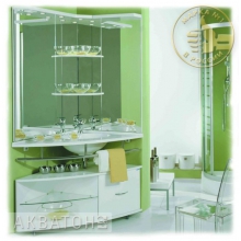 Мебель для ванной Акватон Корнер белый глянец 47-1.B (PRA)K