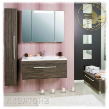 Мебель для ванной Акватон Мадрид 100 зебрано темный