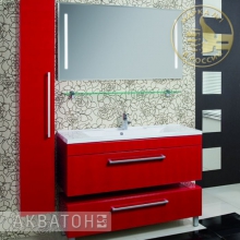 Мебель для ванной Акватон Мадрид 120 бордо темный 1A1703K1MA940