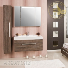 Мебель для ванной Акватон Мадрид М100 зебрано темный