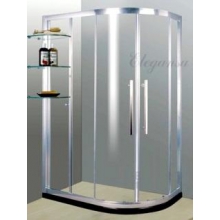 Поддон акриловый ELEGANSA 80*120 ПОЛУКРУГЛЫЙ прав/лев