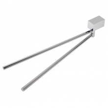 Полотенцедержатель двойной 44см Geesa Nexx 7505-02