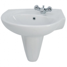 Раковина смещённая (правосторонняя),1отв, 555/457 Twyford GALERIE OPTIMISE GP4021WH