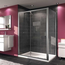 Раздвижная дверь 1400*1900 мм с неподвижным сегментом Huppe Serie X1 120404.069.321