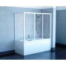 Шторки для ванн Ravak Supernova AVDP3-170 белая+Грапе 40VV0U02ZG