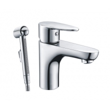 Смеситель для раковины с гигиенической лейкой WasserKRAFT Leine 3508