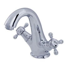 Смеситель для умывальника с д/к, излив 133 мм, хром-золото AM.PM. 5 O'Clock F2582170