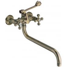 Смеситель для ванны "Бронза" длинный излив F2619-4