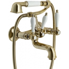 Смеситель для ванны двухвентильный (с душ набором) Nobili Antica AT31001BR бронза