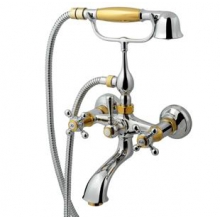 Смеситель для ванны и душа, излив 155 мм AM.PM. 5 O'Clock, хром-золото F2510070