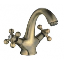 Смеситель "Бронза" FRAP-1019-4 для раковины двурукий