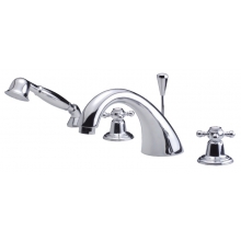 Смеситель на борт ванны, трехсекционный, излив 195 мм AM.PM. 5 O'Clock F2501300