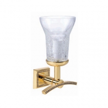 Стакан с держателем с кристаллами Swarovski Rotpunkt RP-3502-75-030 24K Gold