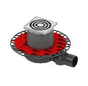 TECEdrainpoint S110, трап низкий горизонтальный 360 11 00