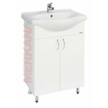 Тумба под ум-ник "Элегия"(60 см) на ножках, брикет; белая