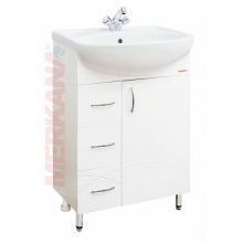 Тумба под ум-ник "Уют"(60 см), с 3-мя ящиками, белая