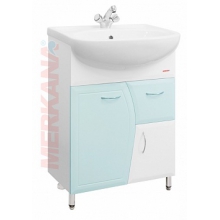 Тумба "Roman" под ум-ник "Уют"(60 см); с 1-ним ящиком; на ножках; голубая
