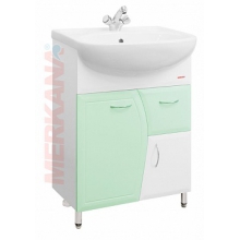 Тумба "Roman" под ум-ник "Уют"(60 см), с 1-ним ящиком; на ножках; салатовая