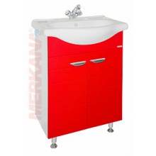 Тумба "Таис" под ум-ник "Элегия"(60 см), на ножках, красный каннелюр