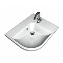 Умывальник Ravak Be Happy левый, белый с отверстием 57см XJAL1100000