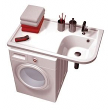 Умывальник Ravak Praktik "W" левый, белый с отверстием 116см XJ7L1100000