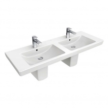 Умывальник VILLEROY&BOCH SUBWAY 2.0 1300х470 мм двойной 7175DO01