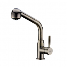 Смеситель А8237 для кухни с выдвижной лейкой, "светлая бронза"