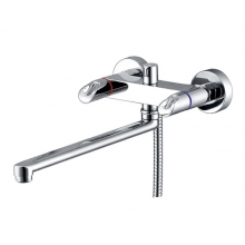 Смеситель для ванны с длинным поворотным изливом 350 мм WasserKRAFT Lossa 1202L