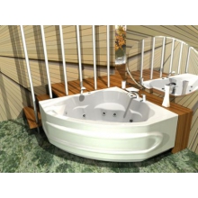 Ванна АКВАТЕК Сириус 164х164 угловая