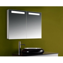 Зеркальный шкаф для ванной с внутренней люминесцентной подсветкой Rotpunkt 16018C