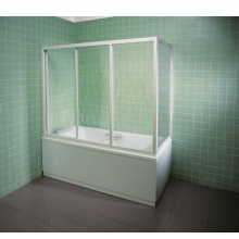 Жесткая стенка Ravak Supernova PPS - 100  сатин + Транспарент 90GA0U00Z1